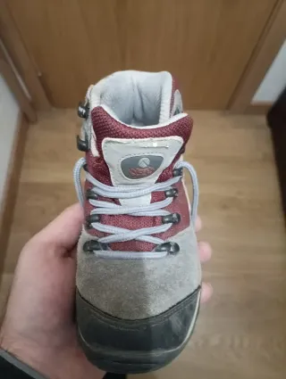 Botas Montaña Niño Gris/Rojo