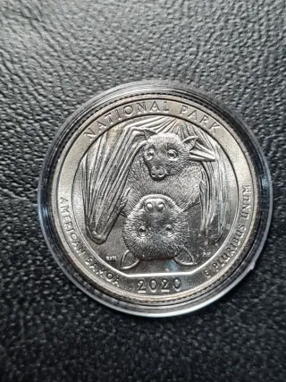 Cuarto de Dólar 2020 Murcielago