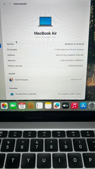 MacBook Air 2020 512GB Gris Espacial