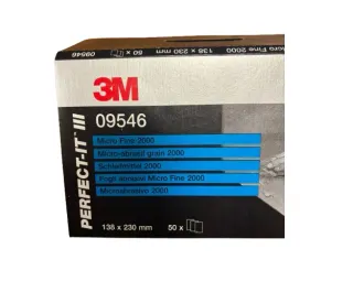 2 Cajas Papel Lija 3M 09546 Micro Fine 2000