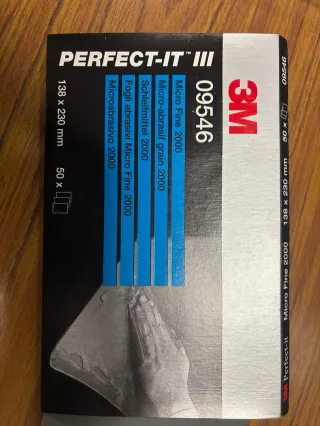 2 Cajas Papel Lija 3M 09546 Micro Fine 2000
