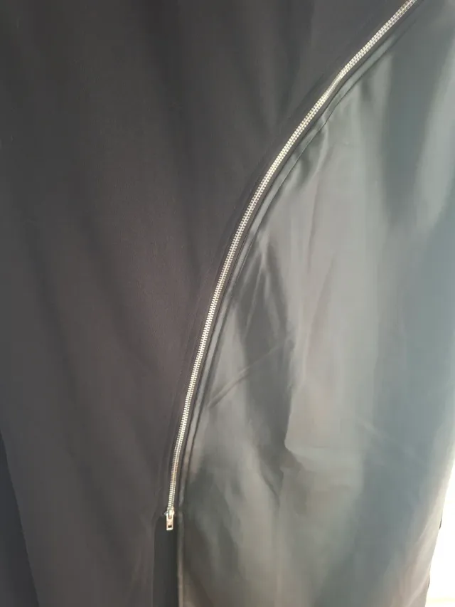 Vestido polipiel negro