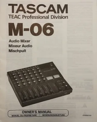 Tascam M-06 Mixer Analogico