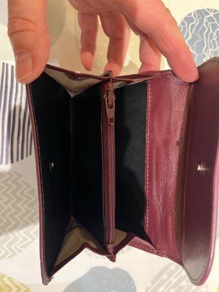 Cartera Pierre Cardin granate mujer sin estrenar