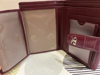 Cartera Pierre Cardin granate mujer sin estrenar