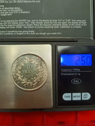 Francia 10 Franchi 1970 Ercole Argento 900