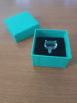 Anillo Plata y Fluorita Espectacular