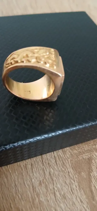 Anillo Sello Oro 18k