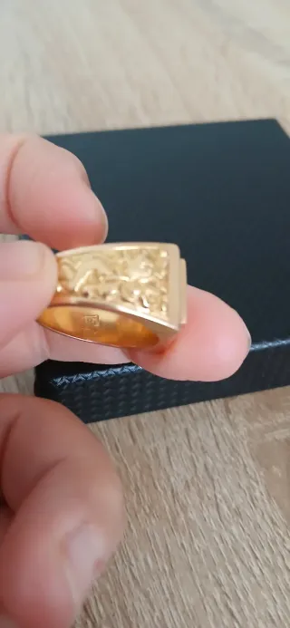 Anillo Sello Oro 18k
