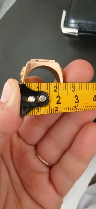 Anillo Sello Oro 18k