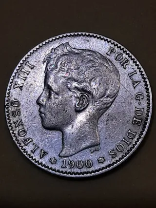 1 Peseta 1900.Alfonso ,XII