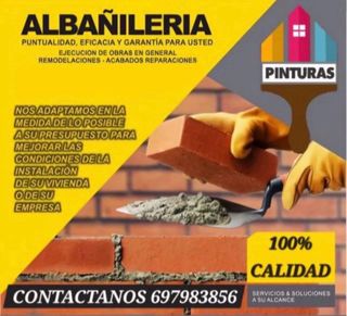 Albañil electricista pintor fontanero alicatado