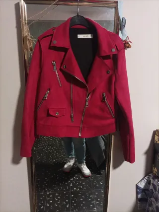 Cazadora ante Mango Roja Talla M