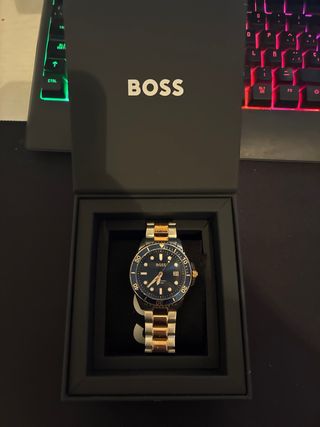 Reloj Hugo Boss Dorado y Plateado