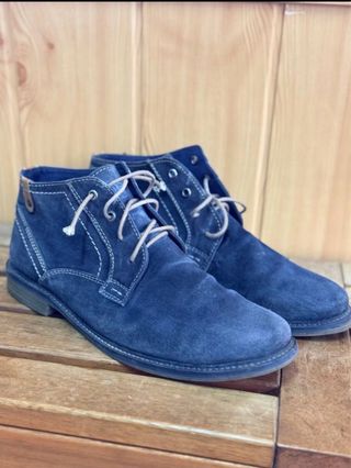 Botines de ante azul!