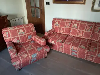 Set da salotto vintage floreale