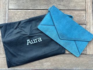 Bolso cartera fiesta Aura azul