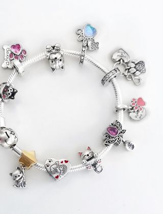 CHARM PERRO GATO COLGANTE PULSERA PANDORA CAJA
