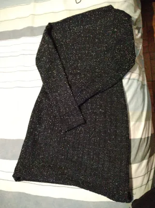 Vestido corto brillante Zara