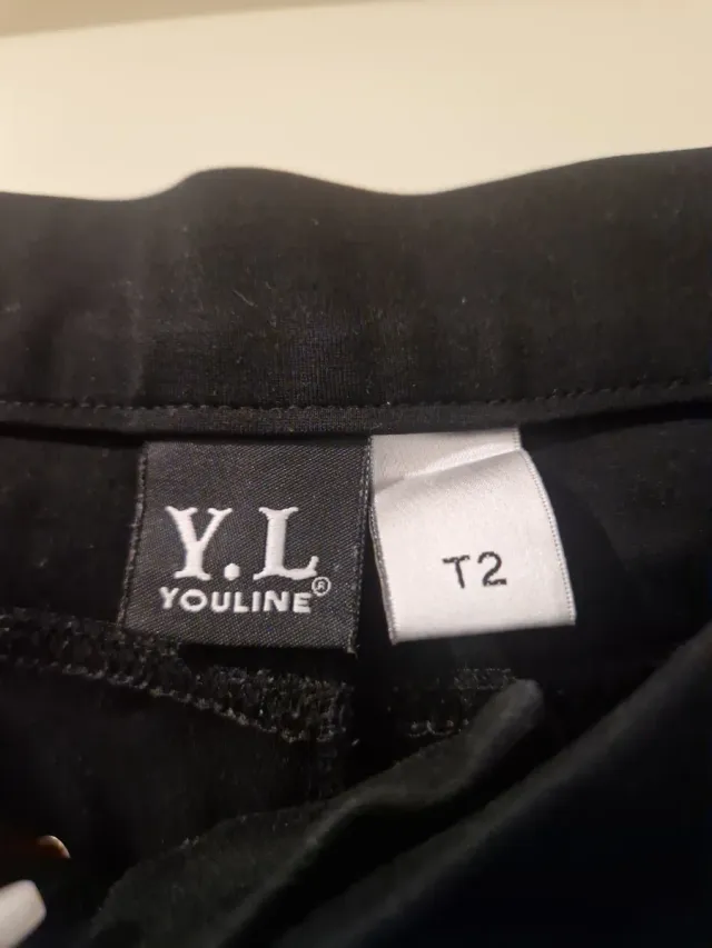 Pantalón pitillo negro Youline