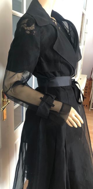 Chaqueta Síntesis Organdí Negra Talla Única