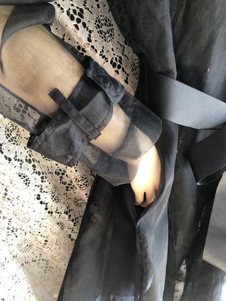 Chaqueta Síntesis Organdí Negra Talla Única