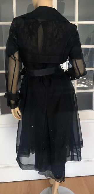 Chaqueta Síntesis Organdí Negra Talla Única