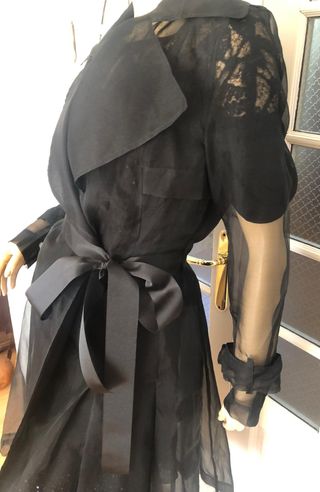 Chaqueta Síntesis Organdí Negra Talla Única