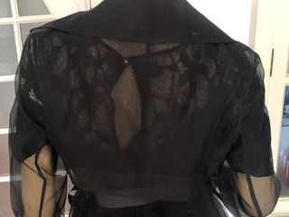 Chaqueta Síntesis Organdí Negra Talla Única