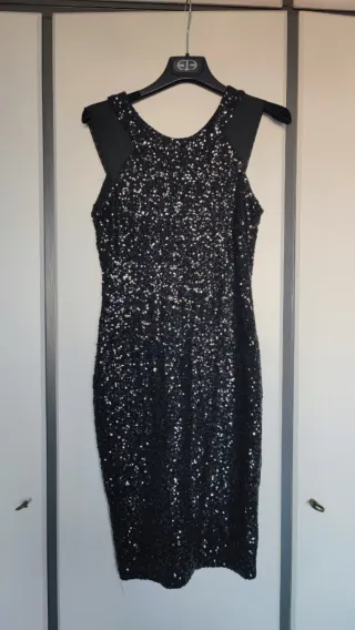 Abito  paillettes nero