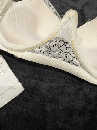 Sujetador blanco encaje push-up