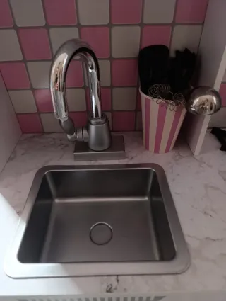 Cocinita de madera KidKraft rosa