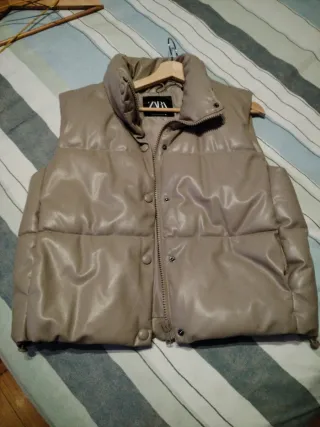 Chaleco Zara Beige Nuevo