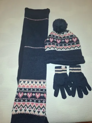 Conjunto Gorro, Bufanda y Guantes Invierno