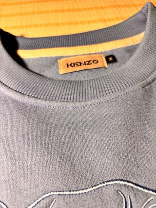 Sudadera Kenzo azul cielo con bordado tigre