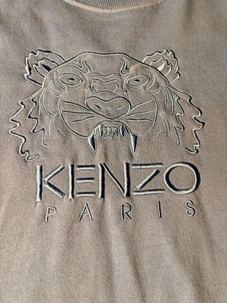 Sudadera Kenzo azul cielo con bordado tigre
