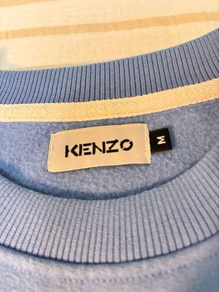 Sudadera Kenzo azul cielo con bordado tigre