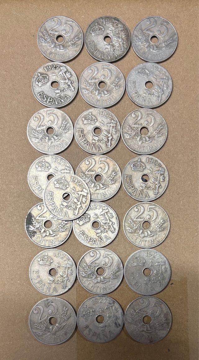 25 Pesetas España 1927 (25 Monedas)