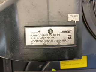 SUBWOOFER ALFA ROMEO 147 (190) 937A2000 606942920