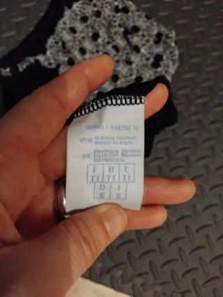 Top mujer negro con encaje