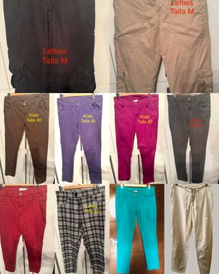 Lote 10 pantalones de mujer