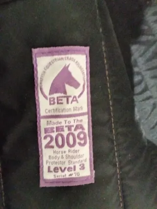 Chaleco de equitación acolchado