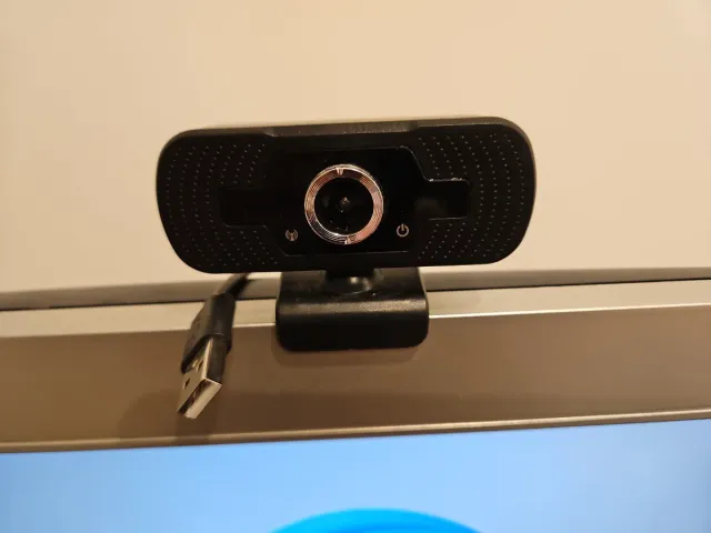 Webcam Cámara Web Negra para Ordenador