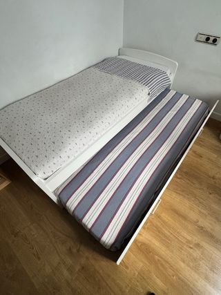 Cama nido blanca 1,80x80 en muy buen estado