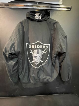 Chaqueta Starter Raiders Negra Antigua