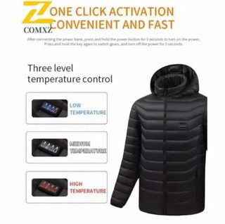 Chaqueta Calefactable 21 Zonas USB Azul