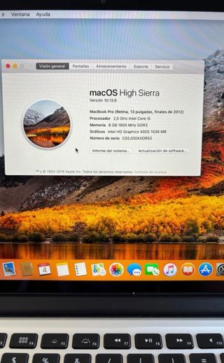 MacBook Pro 13 Retina 2012 / BATERÍA NUEVA / LEER