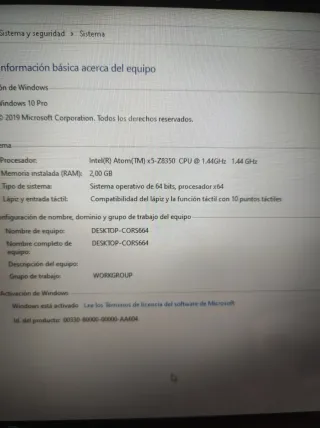 Portátil HP 10'1" Táctil Rojo Seminuevo