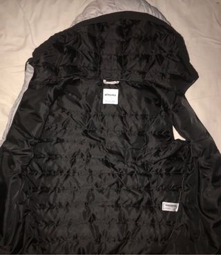 Chaleco Bershka Negro/Gris Nuevo