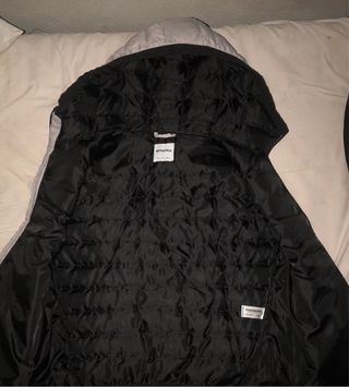 Chaleco Bershka Negro/Gris Nuevo